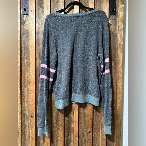 Rare “Party Naked” Wildfox Gray and Pink Crew Neck Sweater Medium - Picture 2 of 3